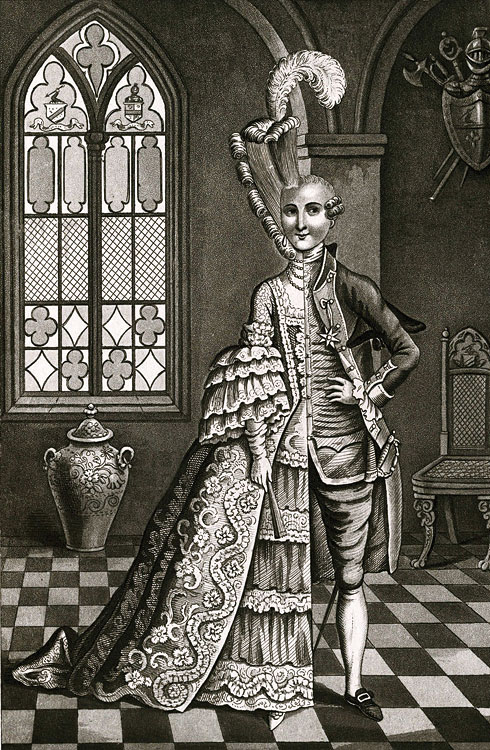 謎の歴史に包まれた人物シュヴァリエ・デオン（1728年～1810年）。49年間は男装、33年間は女装して人生を過ごしました。